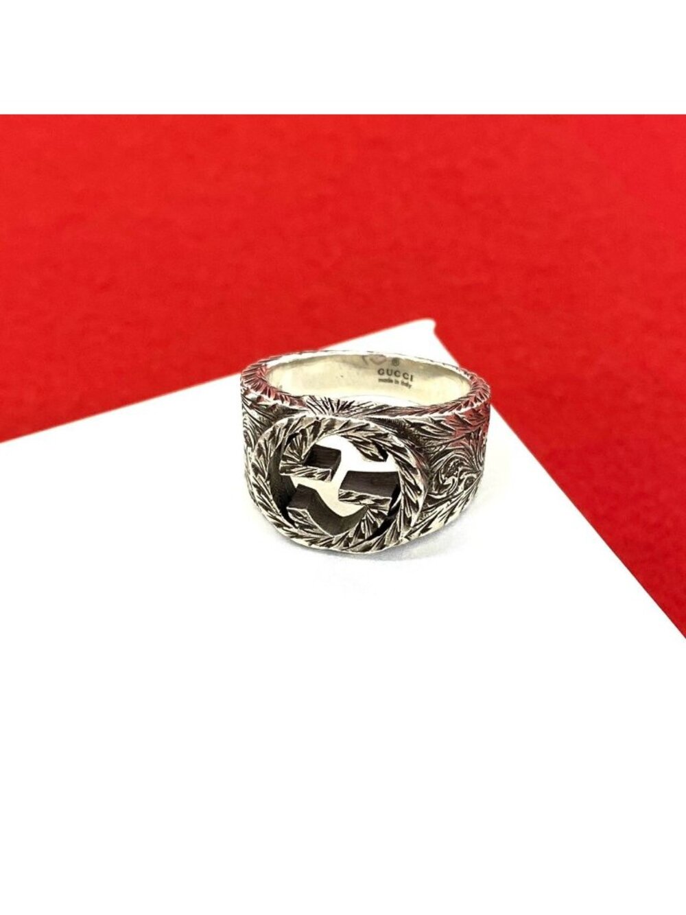 Gucci Arabesque Ring 925 Sterling Silver